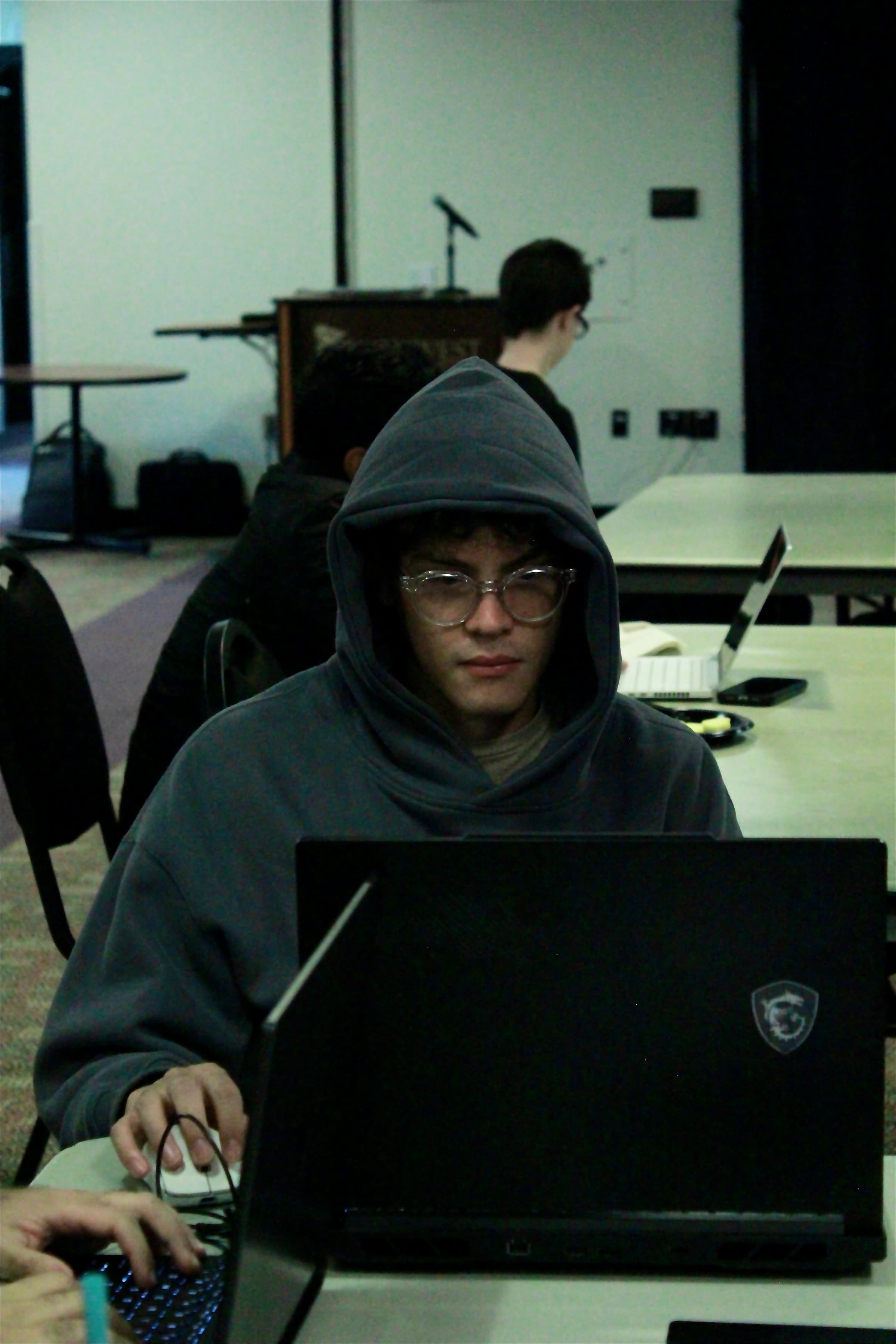 A candid moment at Southwest MN Hacks: Fall 2026