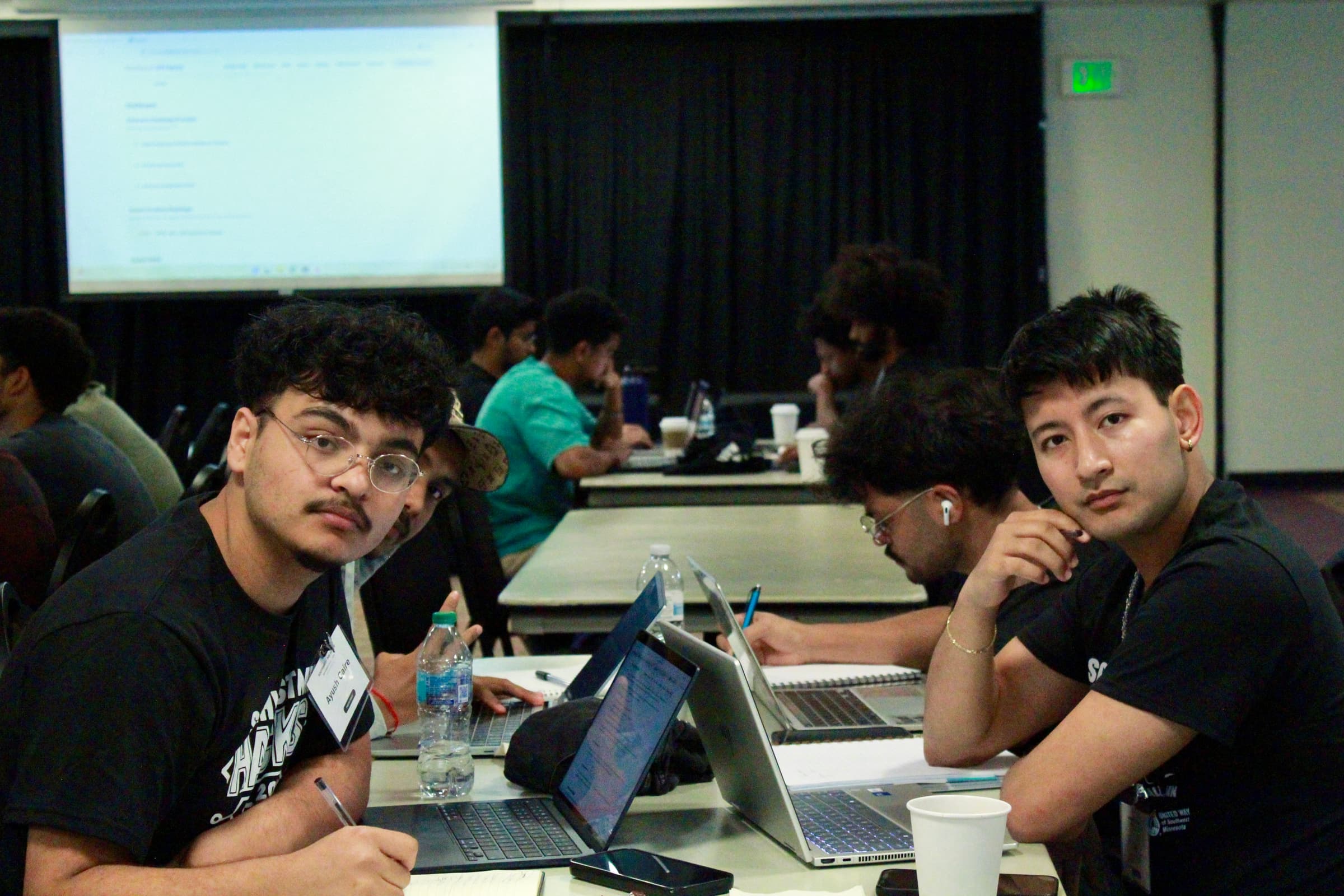 Students working on their project at Southwest MN Hacks: Fall 2026