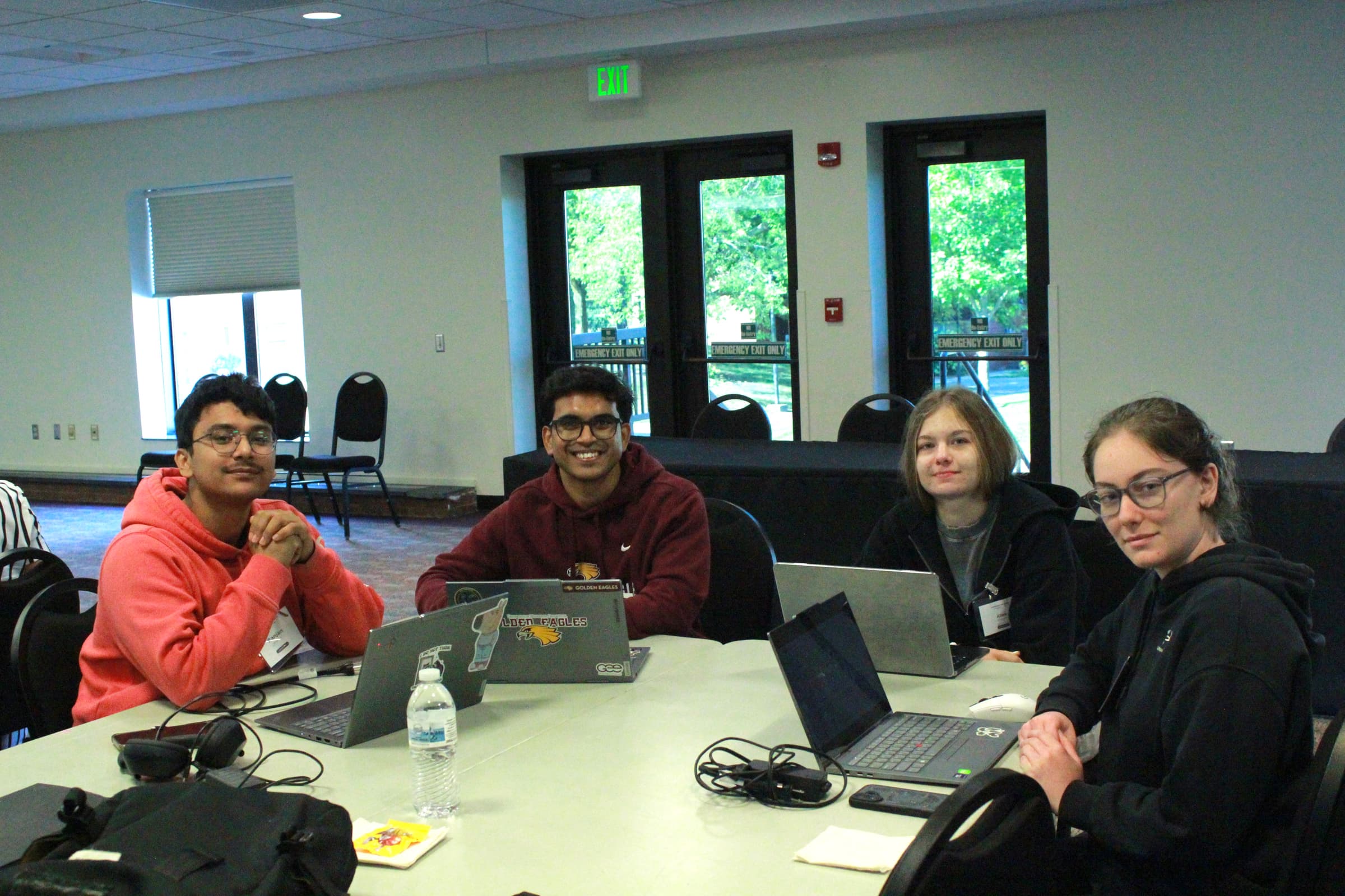 A student presenting at Southwest MN Hacks: Fall 2026